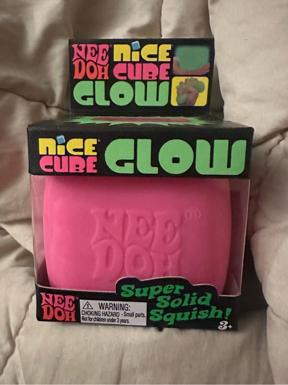 NeeDoh Nice Cube Glow - Pink